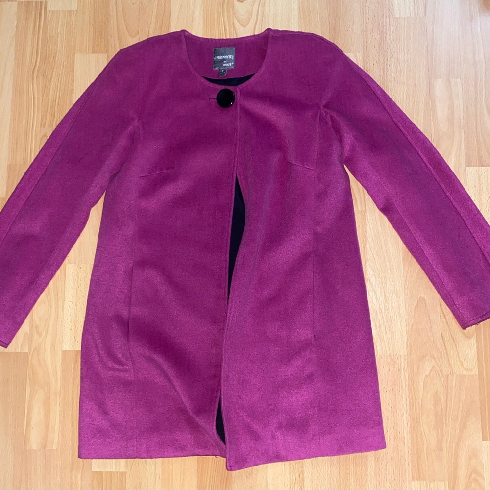 Anthracite by Muse Purple Coat Women’s Size S